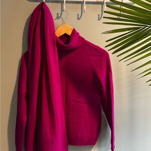 Charter Club Fuchsia Turtleneck Sweater